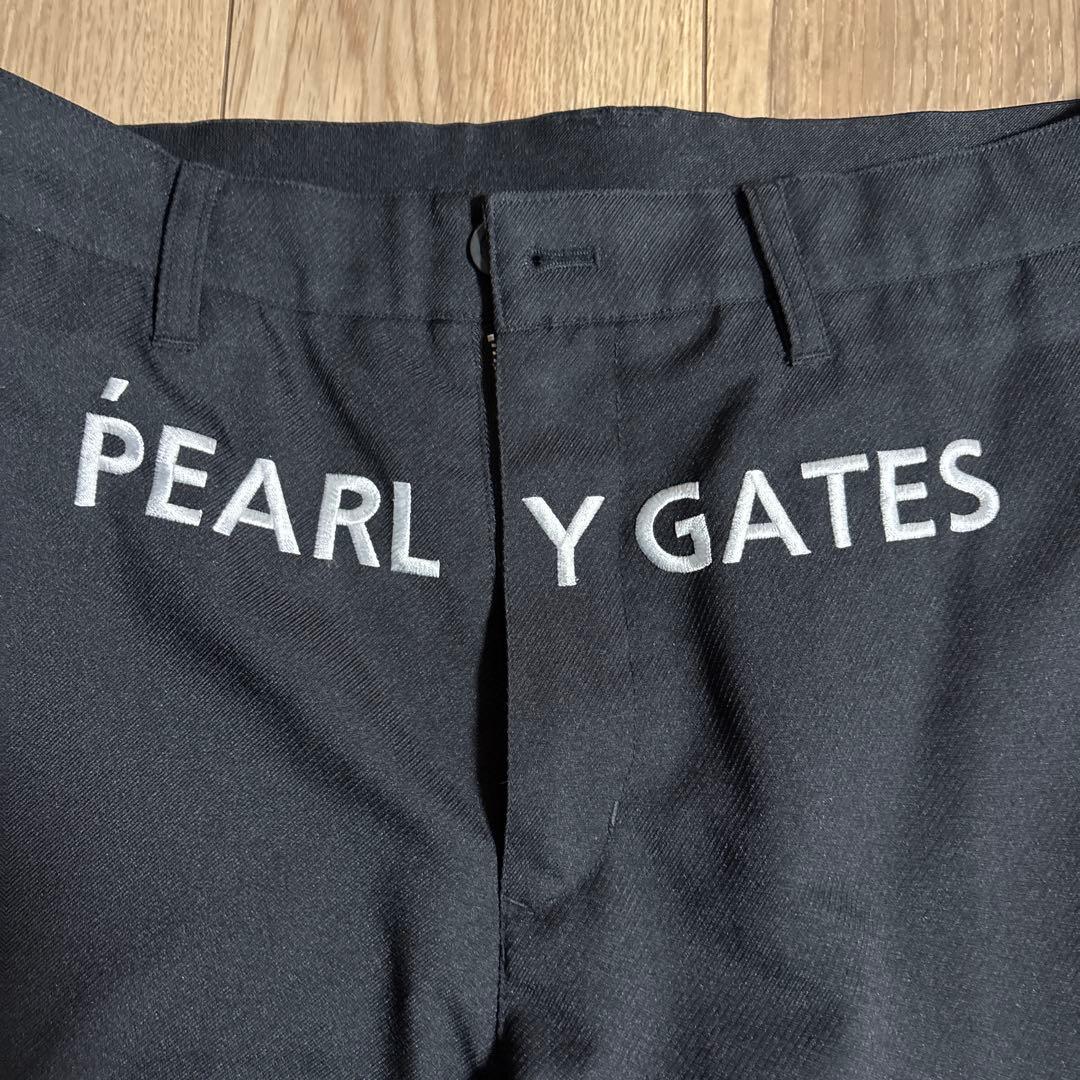 【美品】PEARL Y GATES ブラックパンツ スリムフィット