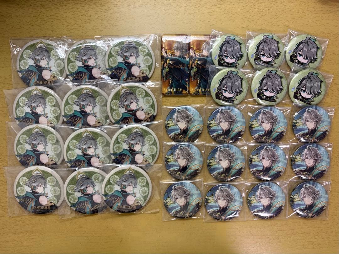 原神 アルハイゼン 缶バッジ 4種類 32個