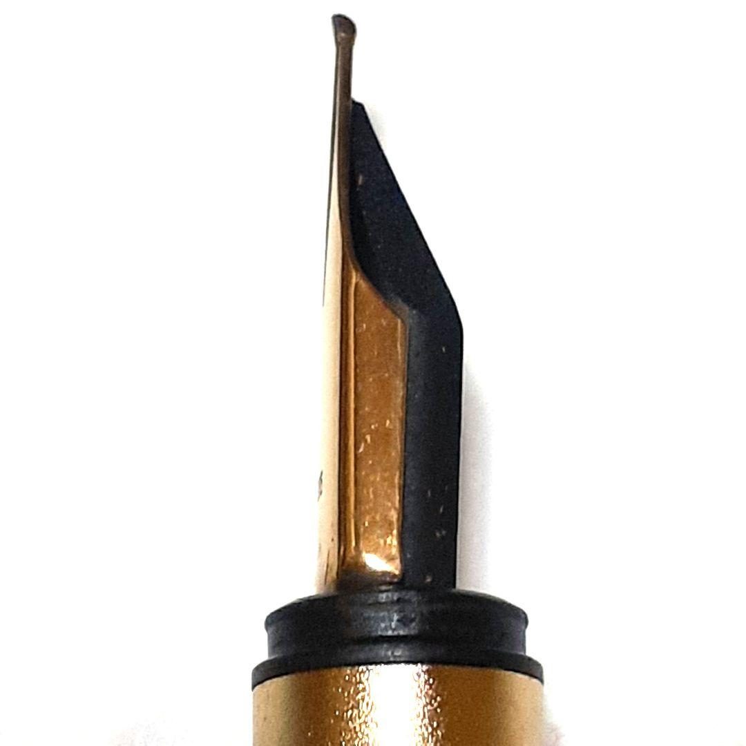 モンブラン MONTBLANC 万年筆 ノブレス 金張り ペン先585刻印