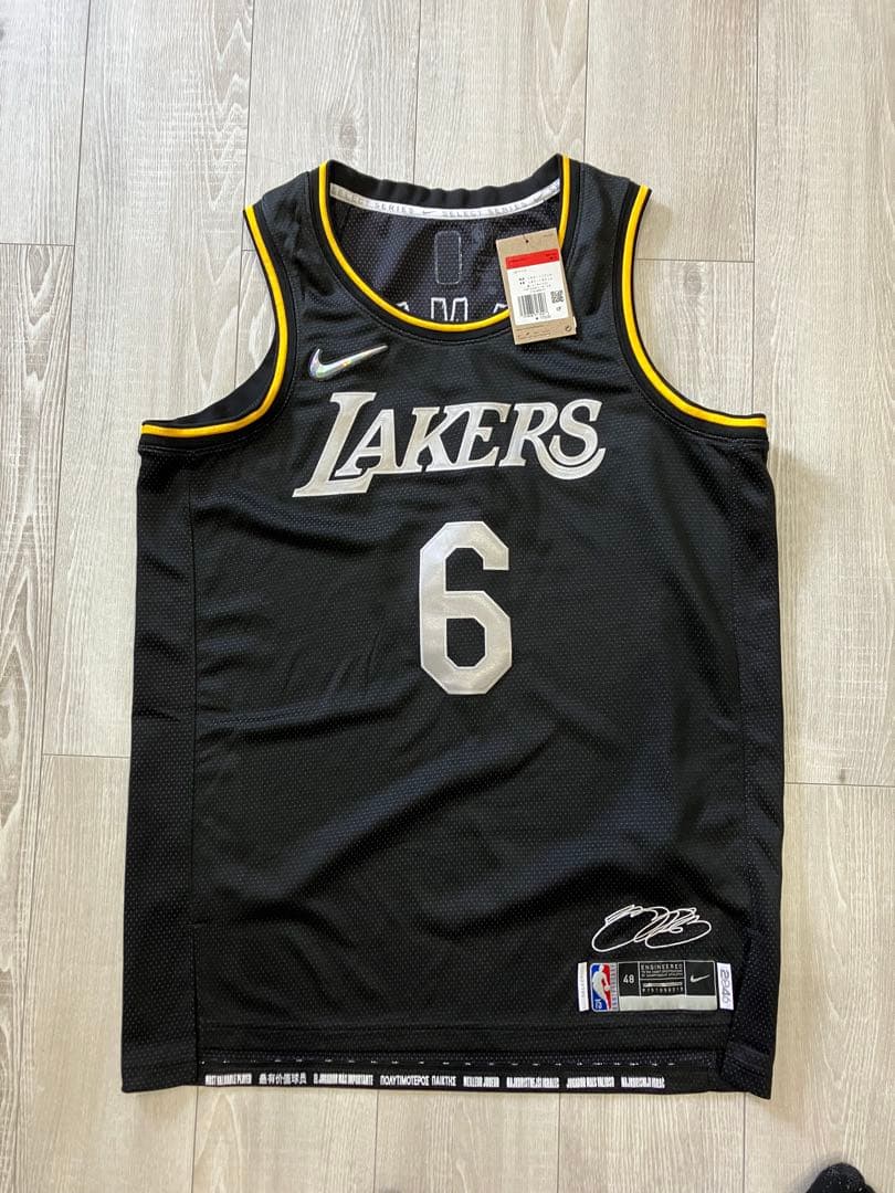 Nike Lakers James #6 ジャージ Lサイズ