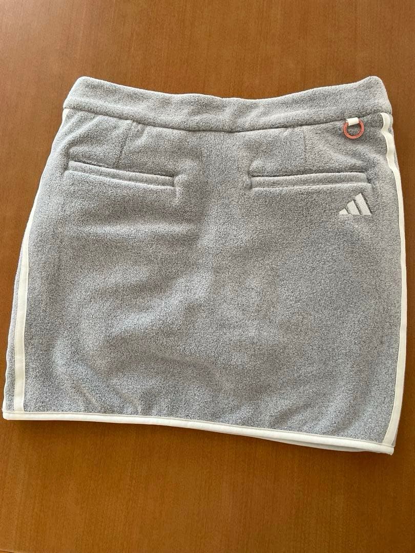 【新品未使用】adidas golf セットアップ　スカート　フリース　グレー