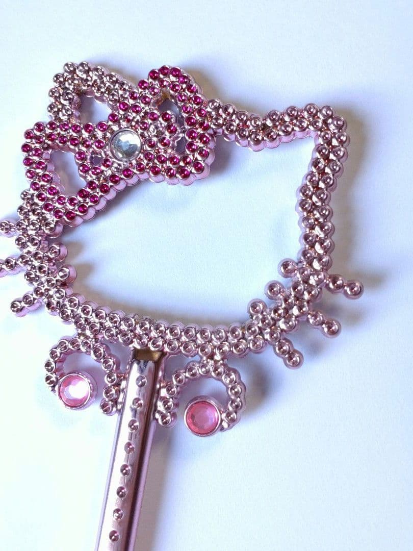 ハローキティ 杖 ステッキ キラキラ ラインストーン ピンク 平成レトロ