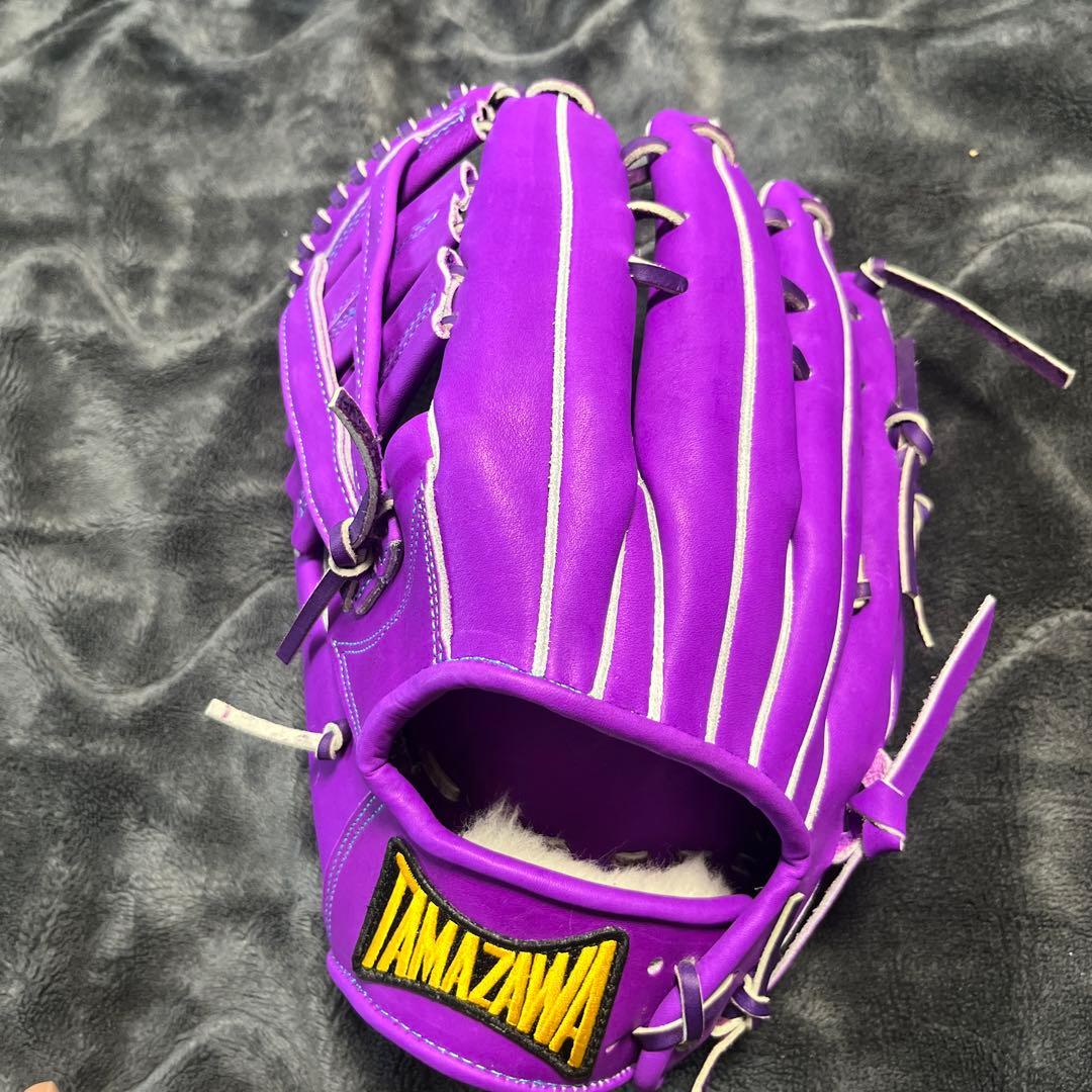TAMAZAWA 軟式グローブ 紫色　左投げ