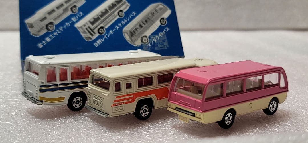 【送料無料】未使用！ 3台セット！ バス 観光バス 旧車 ミニカー 「 トミカ