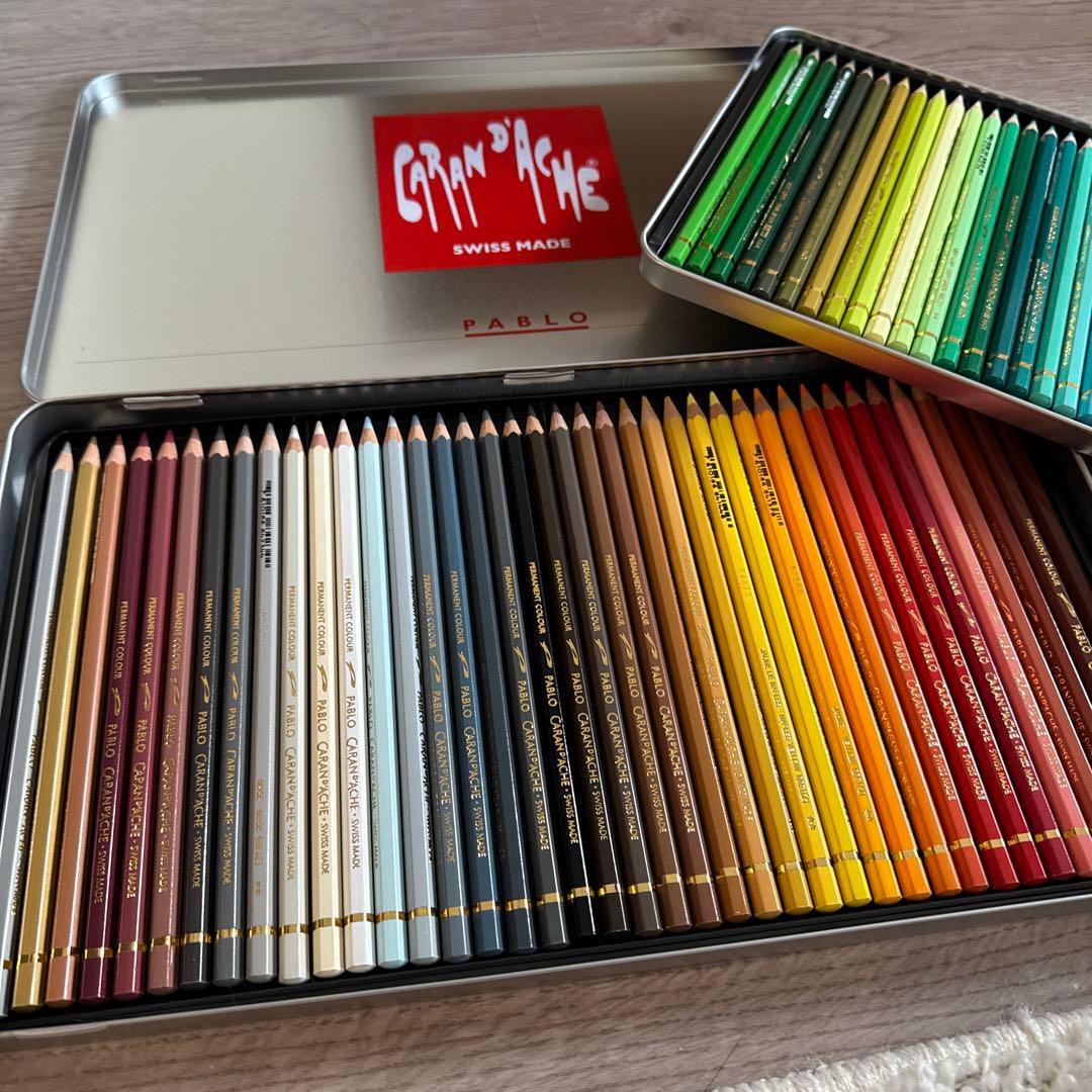 CARAN d'ACHE PABLO 油性色鉛筆 80色セット