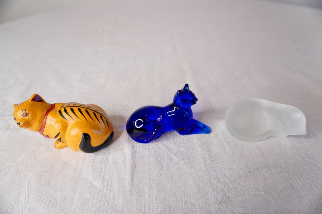 Franklin Mint Curio Cabinet Cats 9体セット