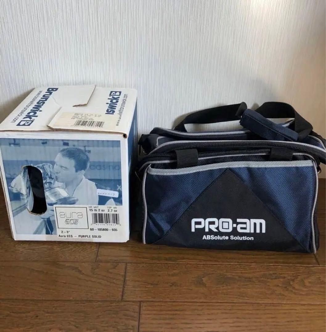 PRO-AM ボウリング用バッグ ネイビー/ブラック　Brunswick ボール