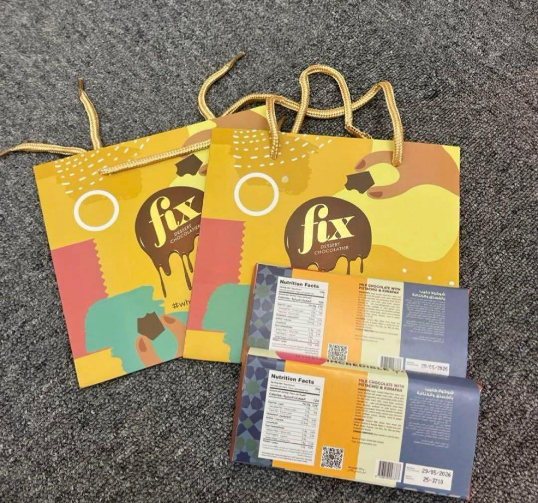 デンデンクール便　fix フィックス　チョコレート　ピスタチオ