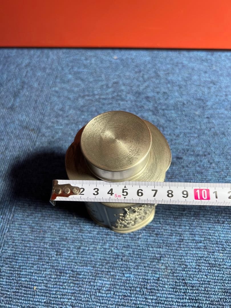 1076 ロイヤルセランゴール　ピューター　錫　茶筒