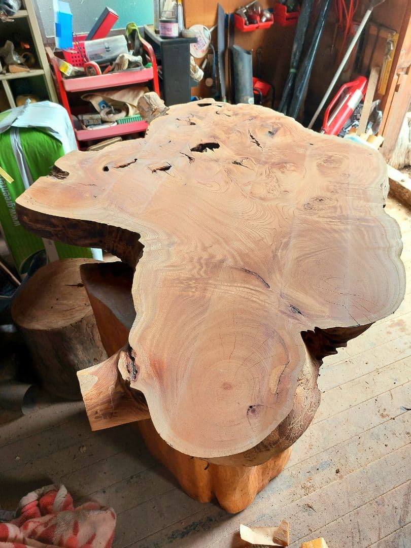 岐阜県高山発☆ケヤキ 一枚板 アンティーク 欅