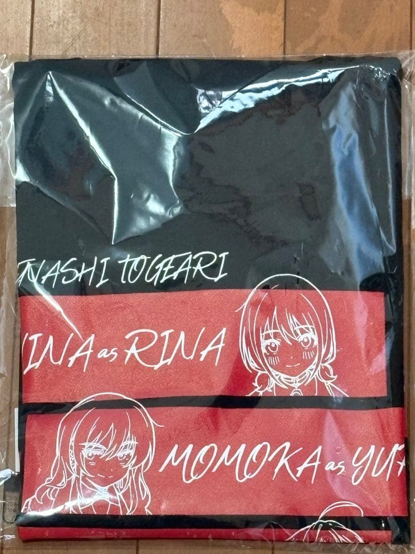 ガールズバンドクライ 武道館 シャツ ブラック×レッド