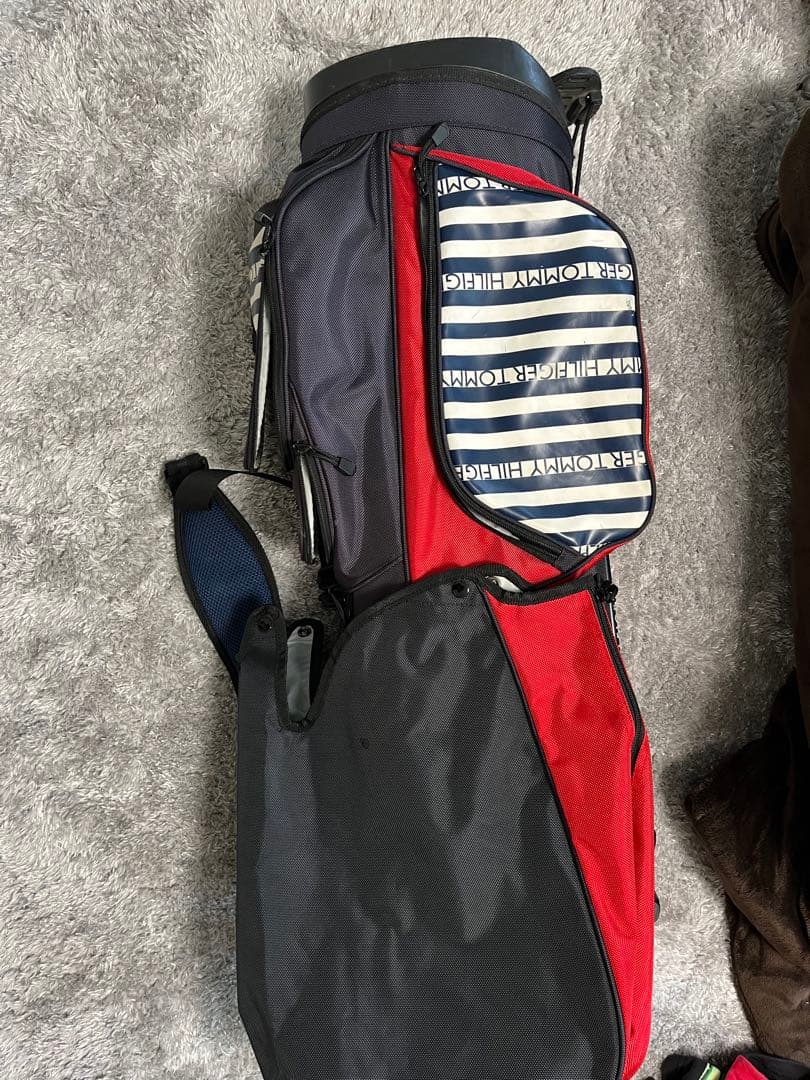   スタンド キャディバッグ ネイビー/レッド