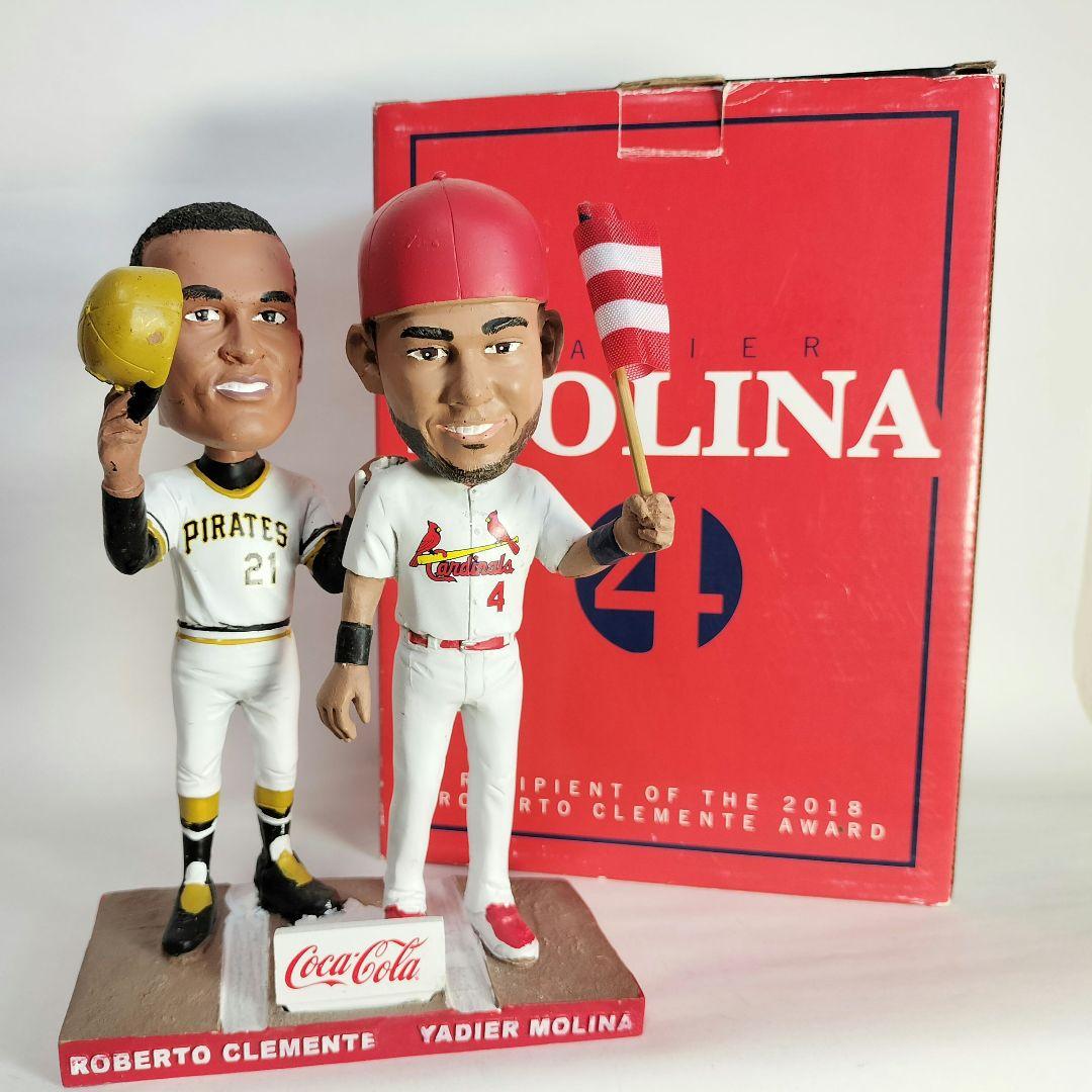 ヤディエル・モリーナ＆ロベルト・クレメンテ／ボブルヘッド人形（非売品）