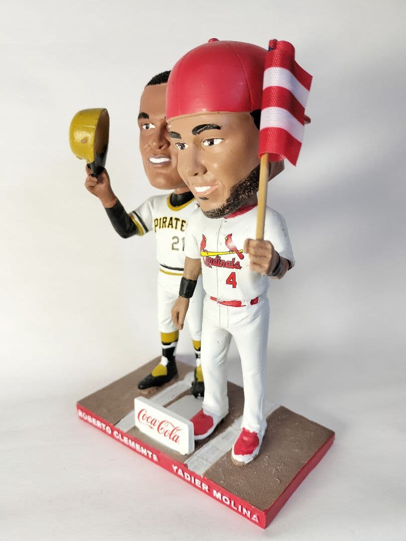 ヤディエル・モリーナ＆ロベルト・クレメンテ／ボブルヘッド人形（非売品）