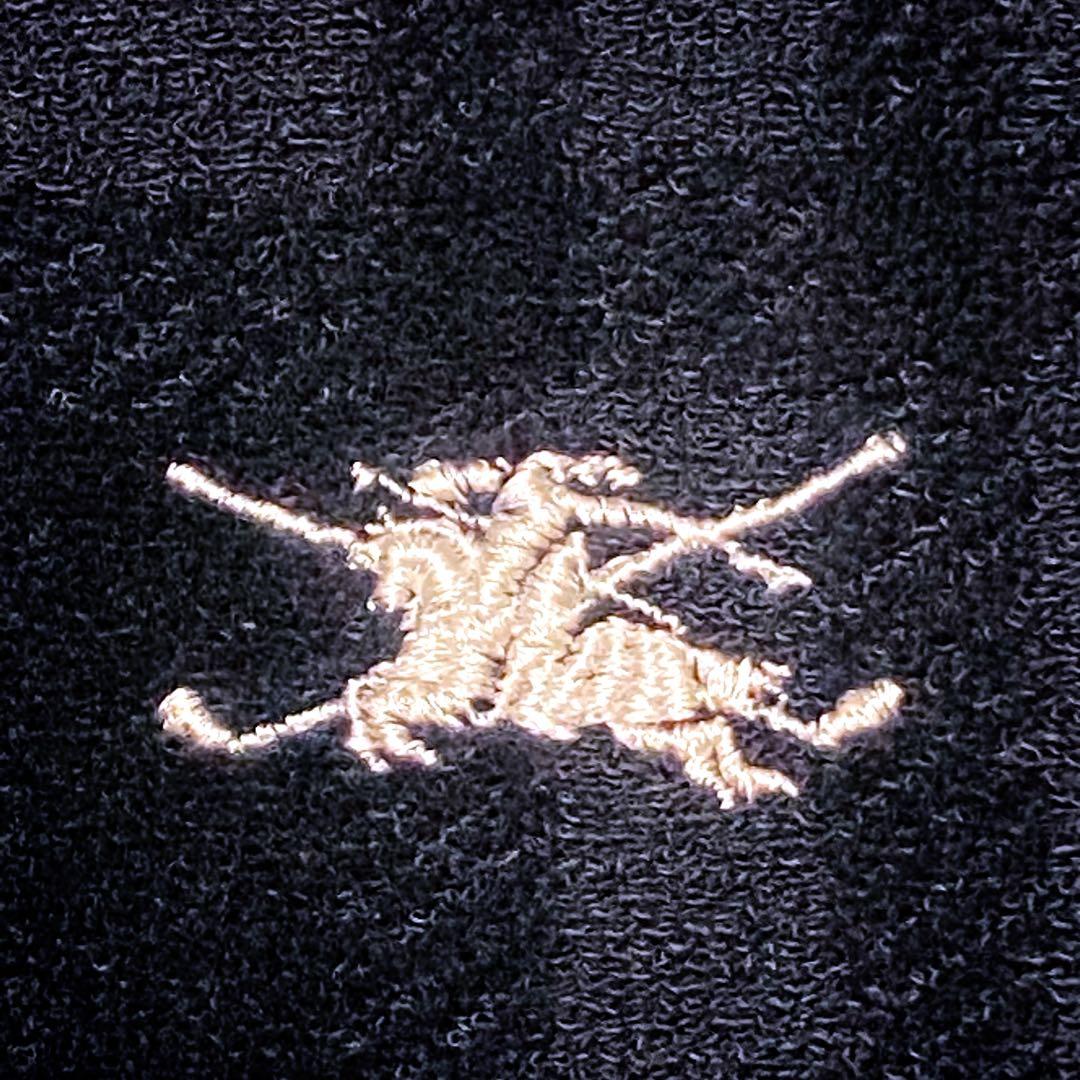 【大きいサイズ】バーバリー ゴルフ ギガチェック ベロア パーカー ネイビー