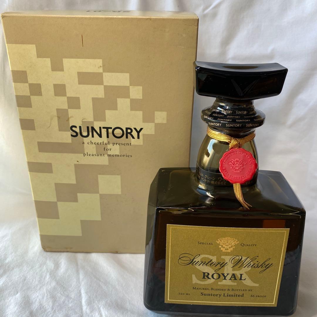【未開栓・箱付】古酒サントリー ウイスキー＆ブランデー 3本セット