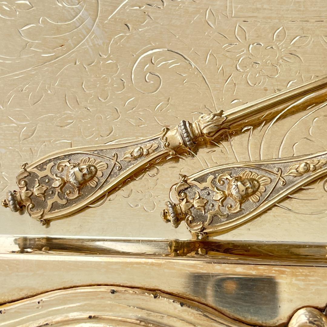 【Koch & Bergfeld 】 マスカロンのスプーン 2本【純銀】9cm