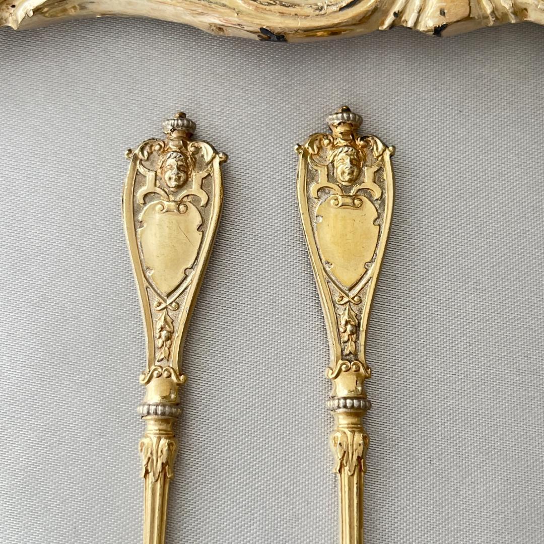 【Koch & Bergfeld 】 マスカロンのスプーン 2本【純銀】9cm