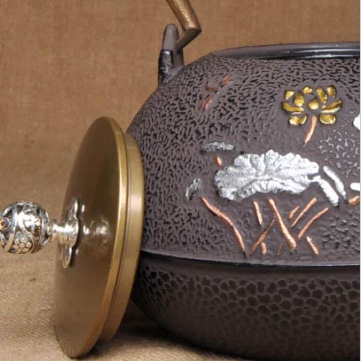 鉄器 急須 伝統工芸 手作り 鉄分補給 鉄瓶　DMT066