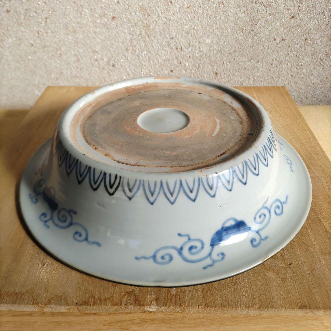 古伊万里　瑠璃色の鉢