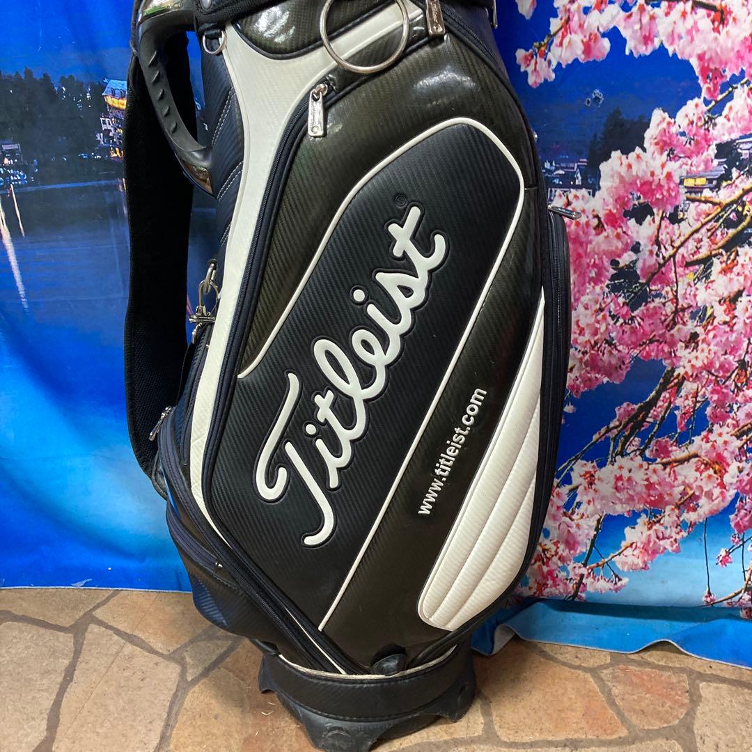 寶BU-1095 Titleistキャディバッグ ブラックホワイト CB731
