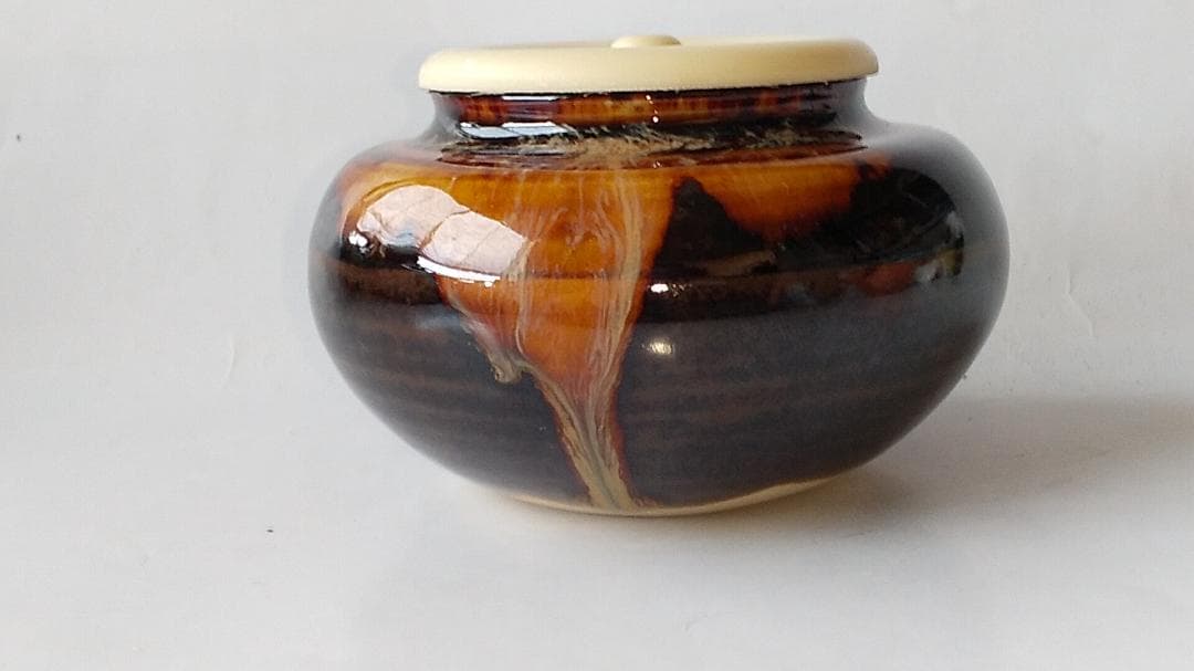 桶谷定一 大海茶入 仕覆 三重欅宝尽 茶道具 共箱 茶入 新品 未使用 保管品