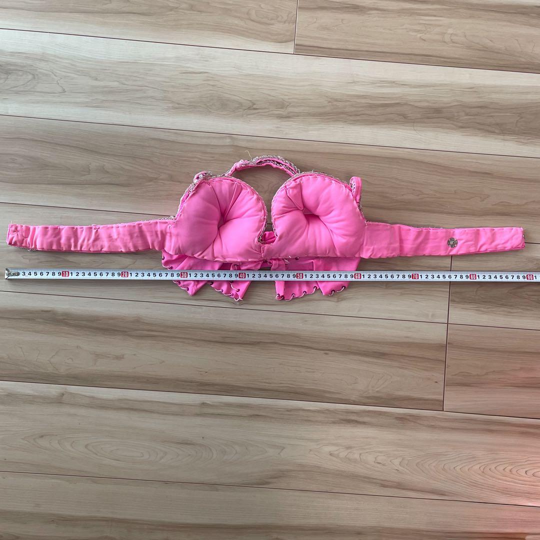 エジプト製ベリーダンス衣装 ピンク ドラムソロ　ミニスカート