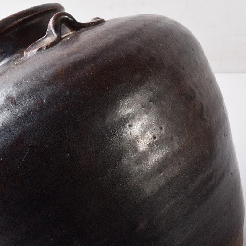 志戸呂焼　瀬戸焼　祖母懐　四耳壷　茶壷　C　R8354H