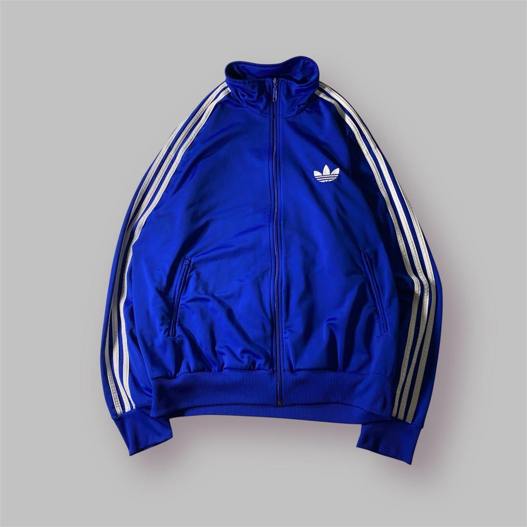 00s Adidas Track Jacket Blue ジャージ