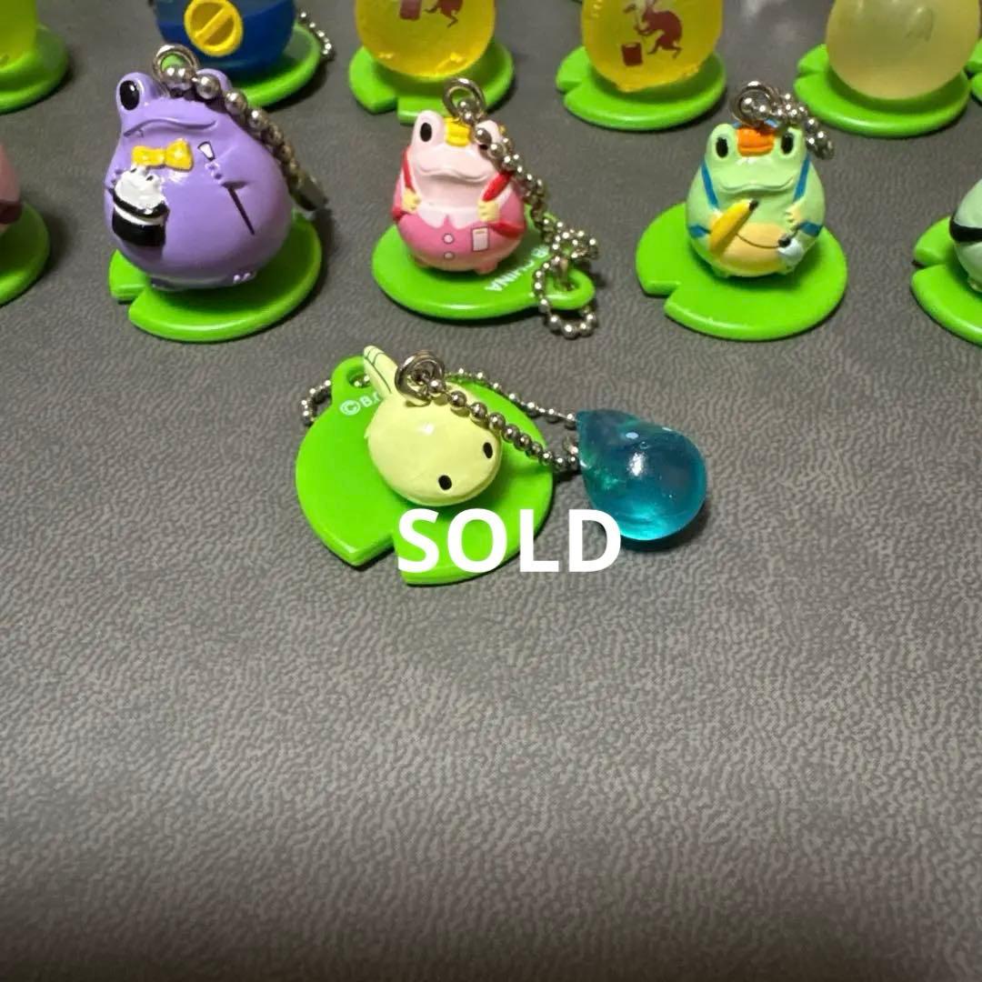 カエル フロッグスタイル キーホルダー 金 銀 クリア 子供 No,4 セット