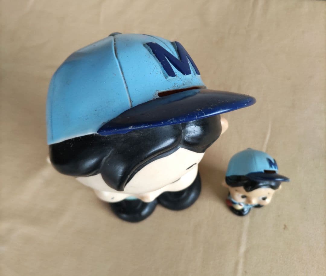 希少！三井銀行カウンター野球坊や貯金箱