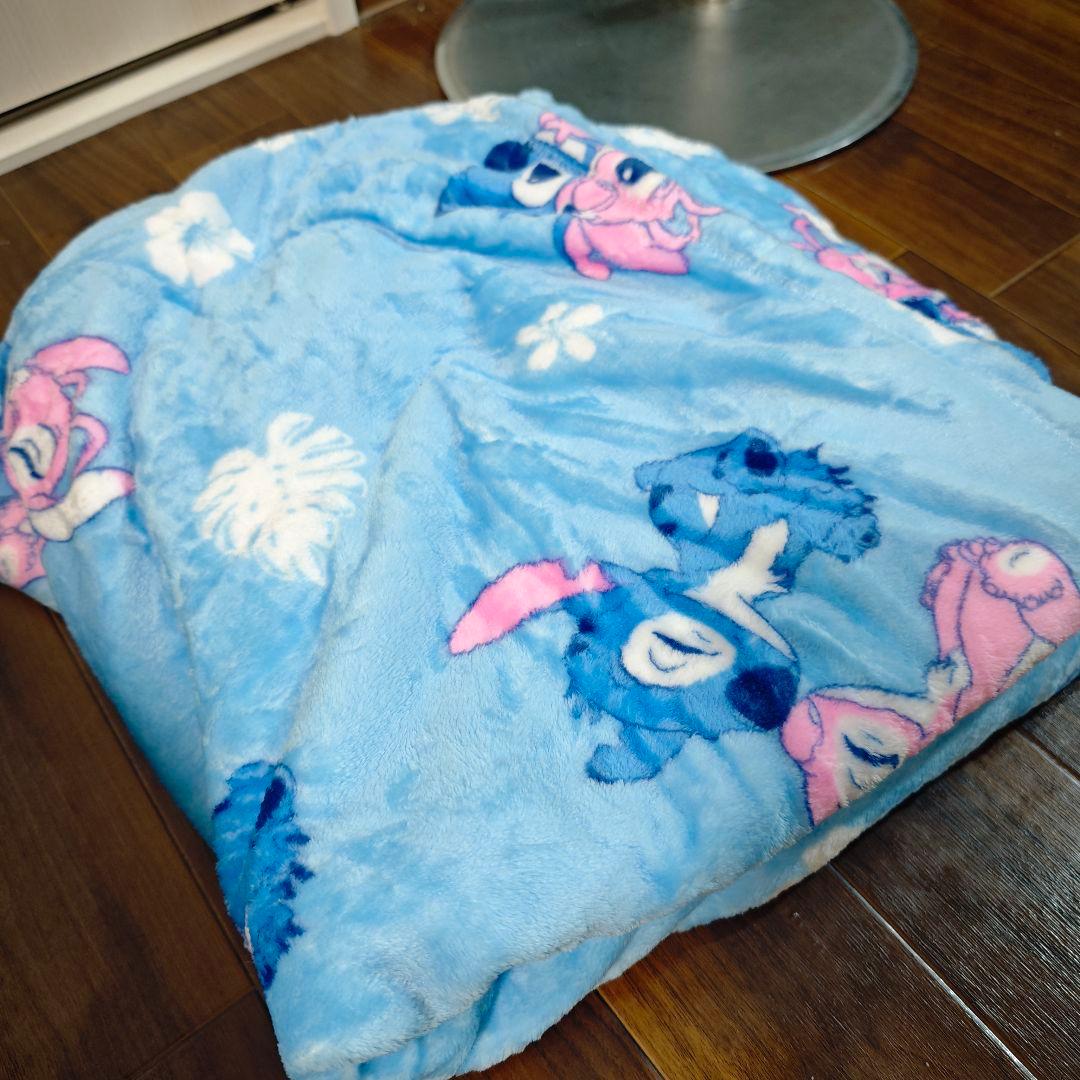 【美品】スティッチ ぬいぐるみ 巨大 コストコ ブランケット付き