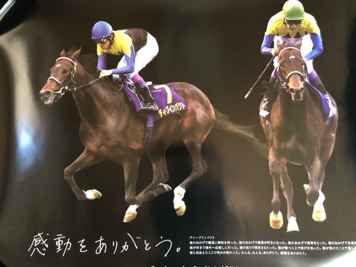 武豊直筆サイン入りディープインパクト  ポスター