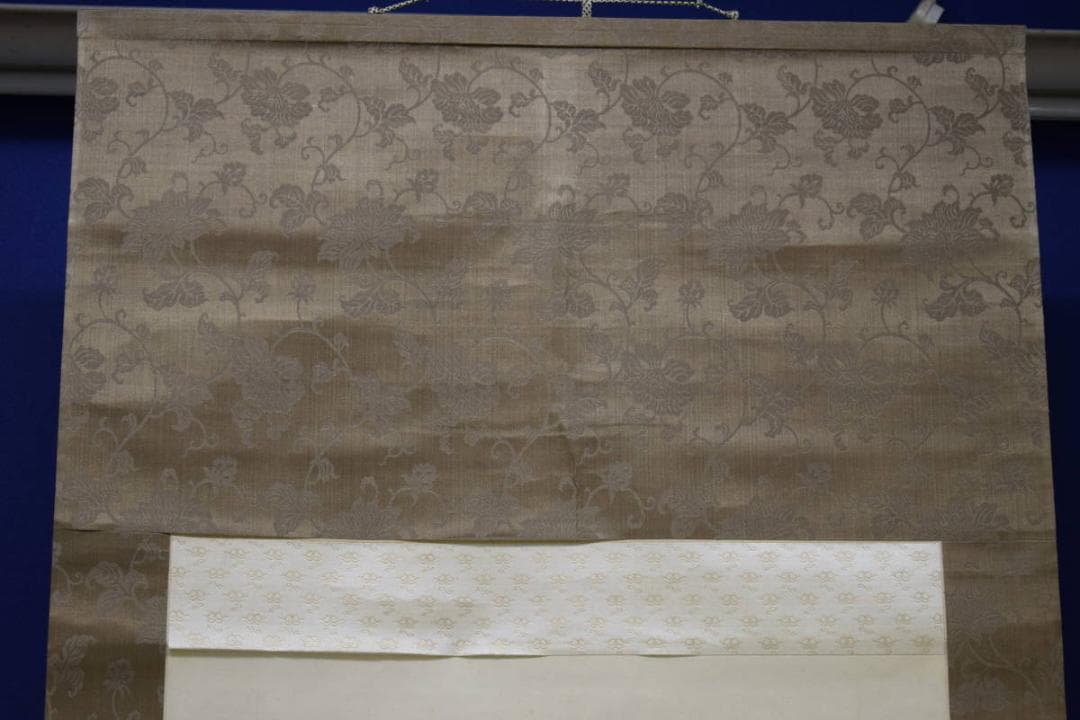 真作/大八木也香/寒月照梅花/絹表装/布袋屋掛軸HH-377