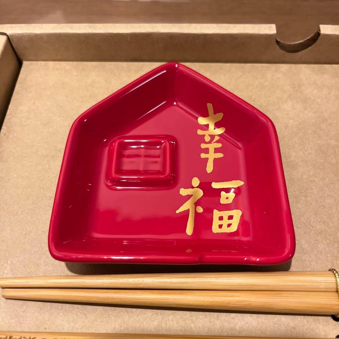 台湾　Mao 樂陶陶　夫婦茶碗　小皿　箸