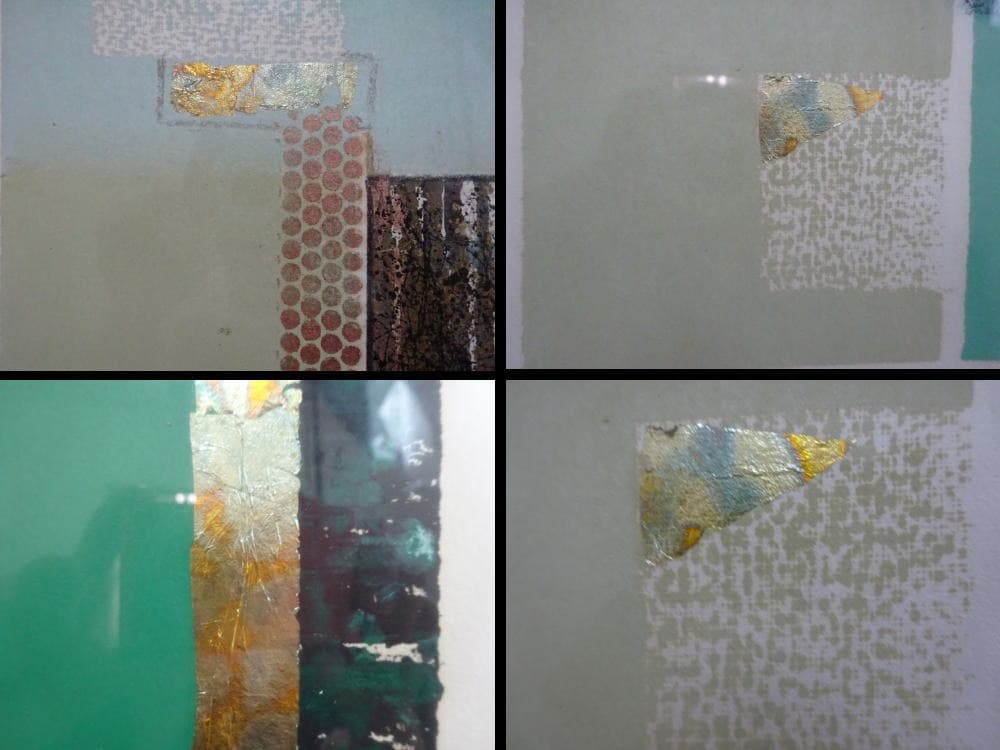 フレーム付絵画　抽象画　80×72センチ　インテリア　ディスプレイ　②