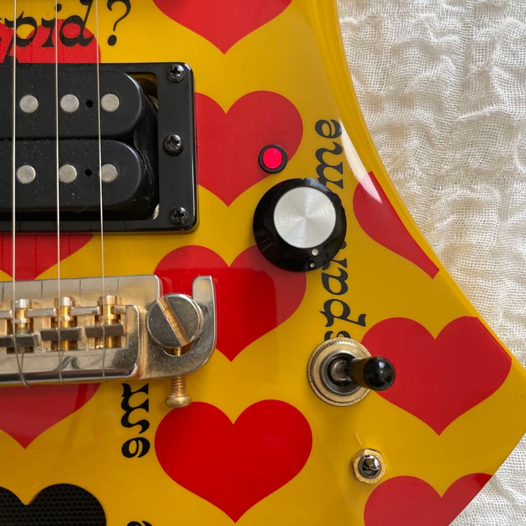 【希少】 Burny hide YH-JR ミニギター　ケースとストラップ付