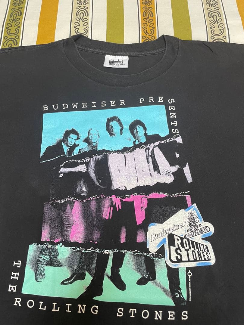ローリングストーンズ➕バドワイザー◼️90sビンテージ・Tシャツ◼️USA製オールド