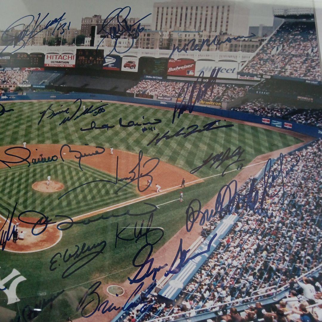 MLB NY ニューヨーク ヤンキース 2004年 直筆 サイン フォト 証明書