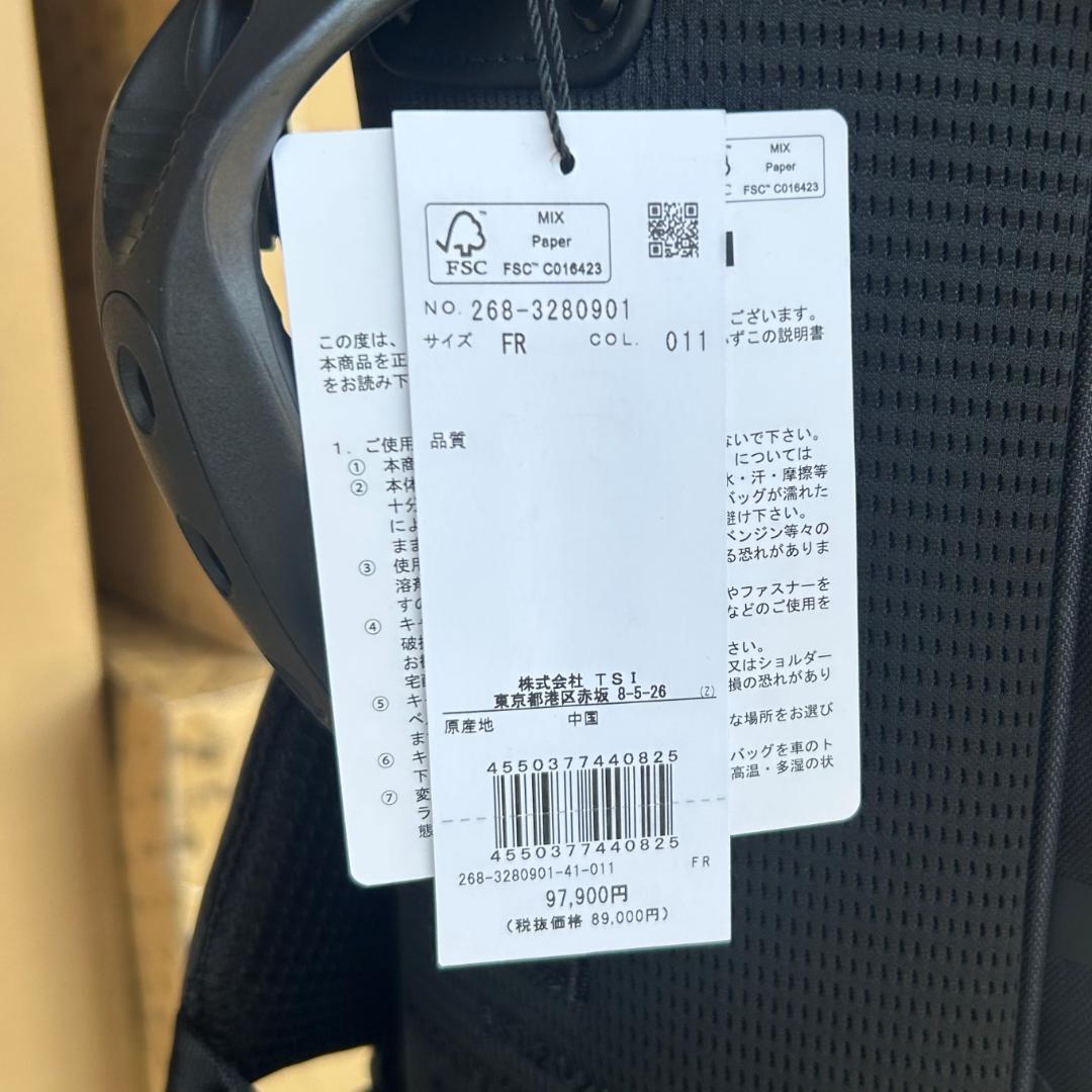 ●○新品未使用 パーリーゲイツ ブラックロゴ スタンド式キャディバッグ ブラック