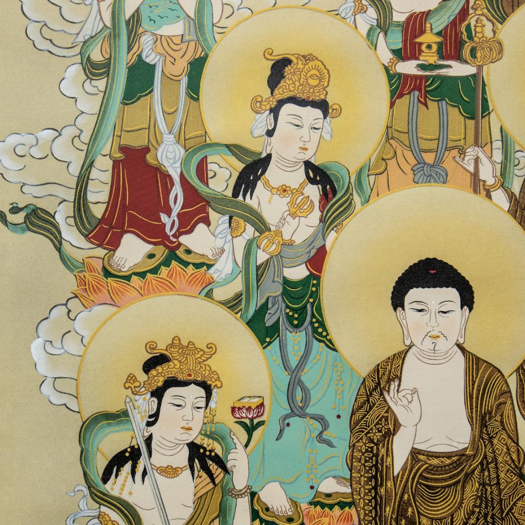 掛軸-1470　門井掬水　十三仏　共箱