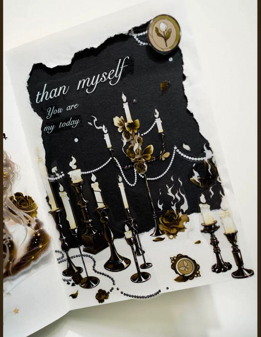 风见幸山《燃花》海外マスキングテープ　マステ 【2253】