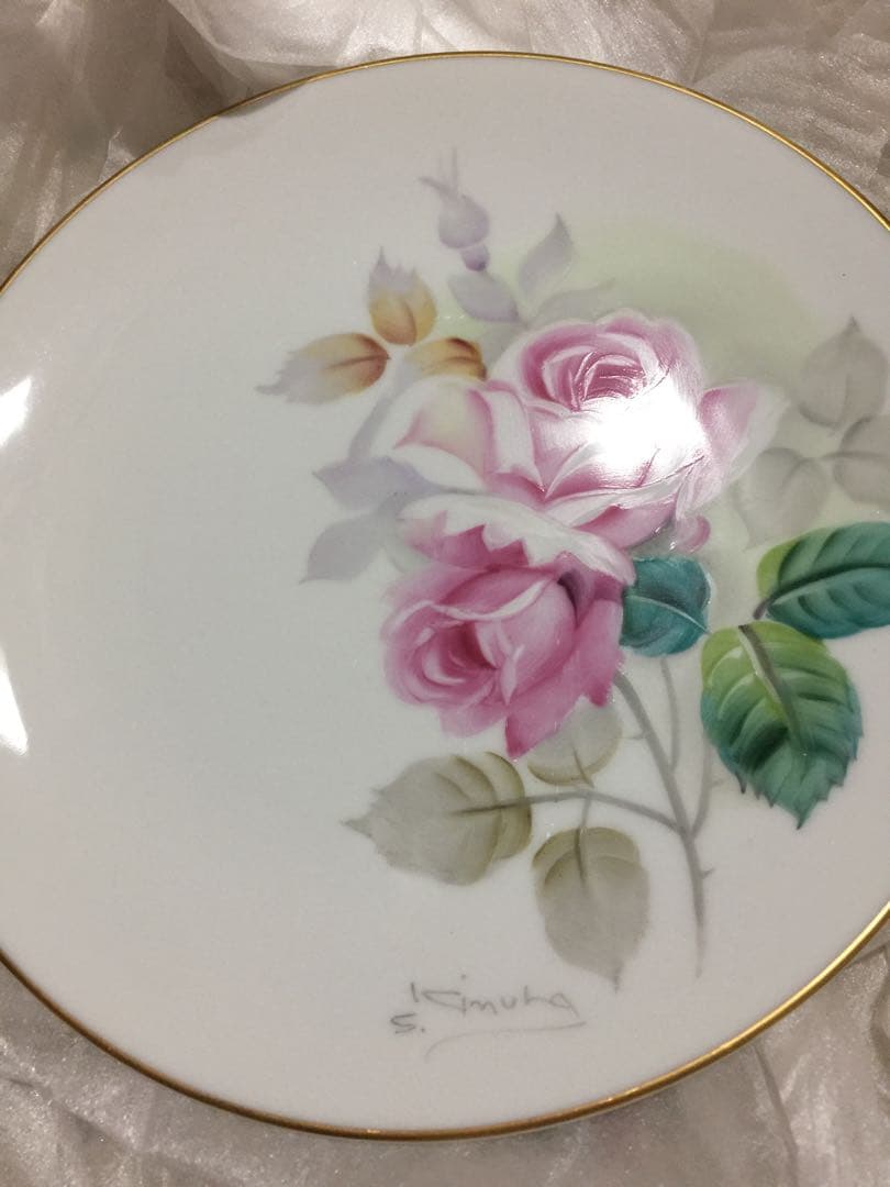 オールドノリタケローズプレートアンティーク