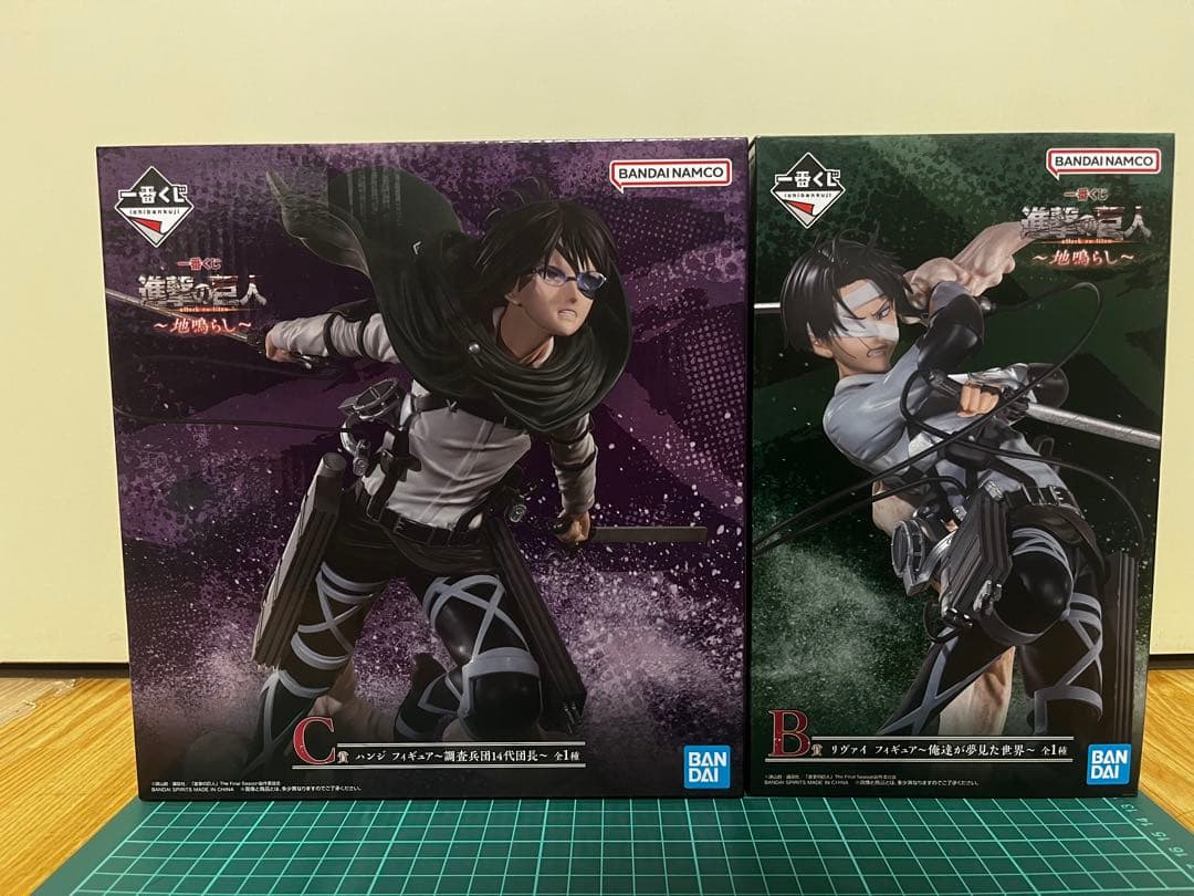 ジ*ア様 一番くじ 進撃の巨人 地鳴らし B賞 リヴァイ C賞 ハンジ フィギュ