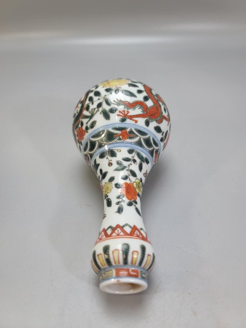 中国美術 萬暦赤絵 瓶 骨董品