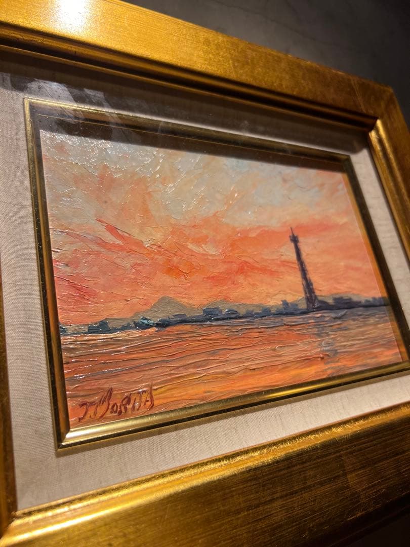 森田利夫　油彩画　原画