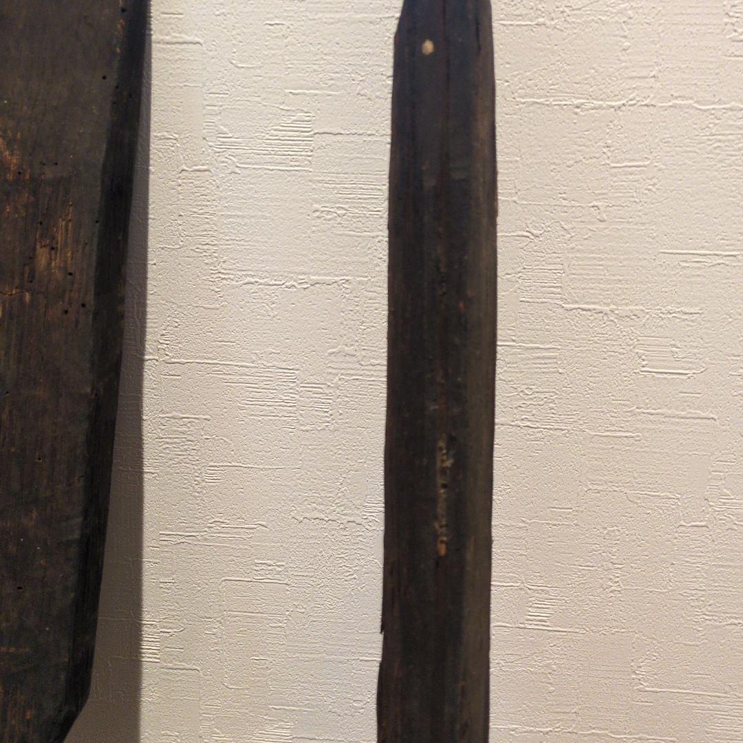 木製オール 2本セット アジアンテイスト木製櫂(かい)