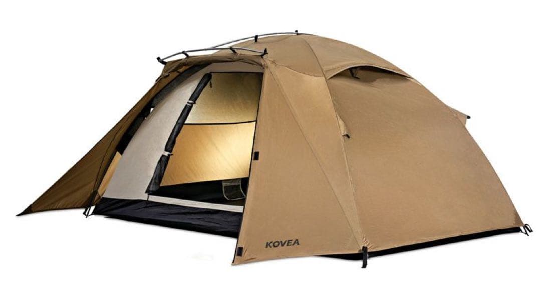 値下げしました！ テント KOVEA ベージュ ドーム型テント 2人用 キャンプ