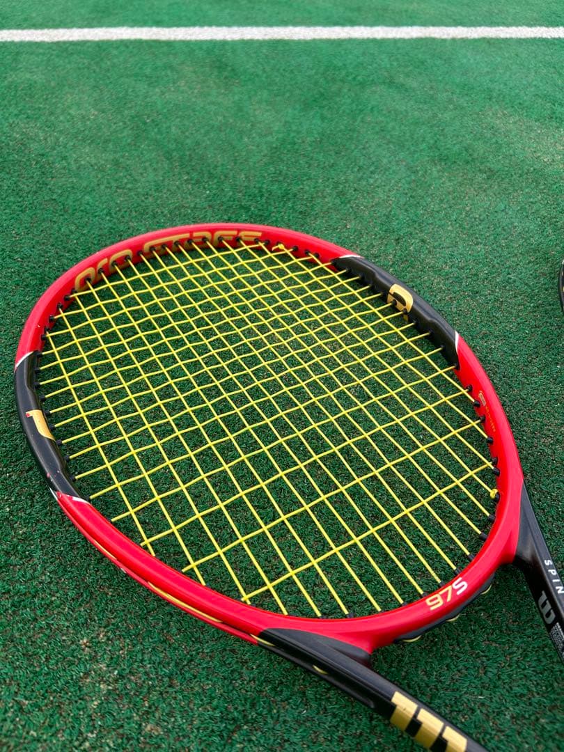 Wilson Prostaff 975 硬式テニスラケット 赤黒