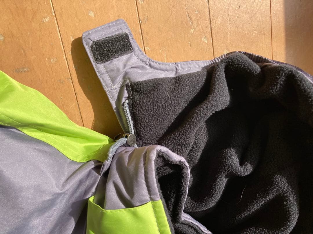 子供用スキーウェアセット 5サイズ グレー/ライム　未使用100〜120cm程度